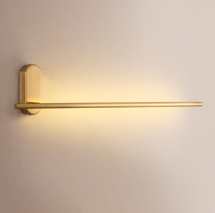 Rotatable Linear Wall Sconce Nordic Style Copper Sconce Wall Light