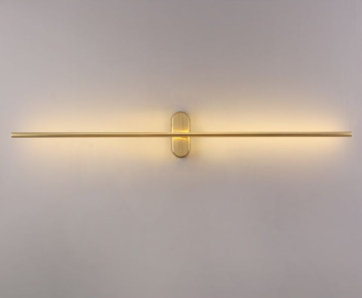Rotatable Linear Wall Sconce Nordic Style Copper Sconce Wall Light