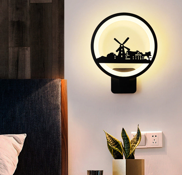 Lumière réglable 1 Applexionne de mur de nuance rond