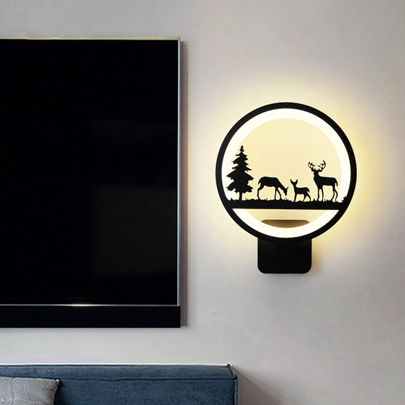 Lumière réglable 1 Applexionne de mur de nuance rond