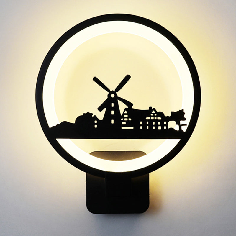 Lumière réglable 1 Applexionne de mur de nuance rond