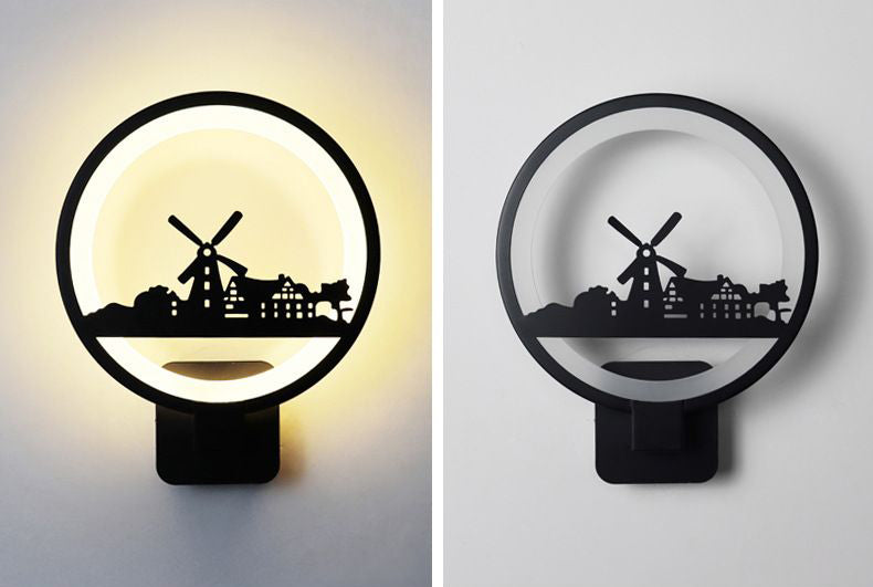 Lumière réglable 1 Applexionne de mur de nuance rond