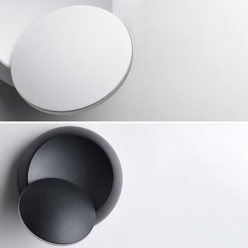 Round Shade Wall Sconce Modern Simple Style Resin 1 Light Sconces for Bedroom