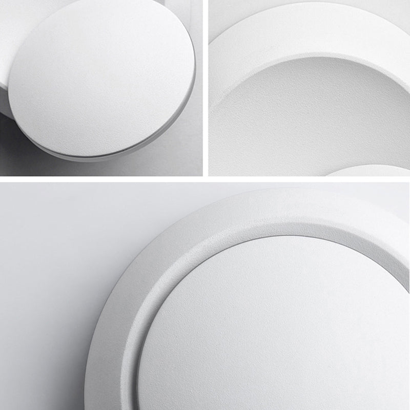 Round Shade Wall Sconce Modern Simple Style Resin 1 Light Sconces for Bedroom