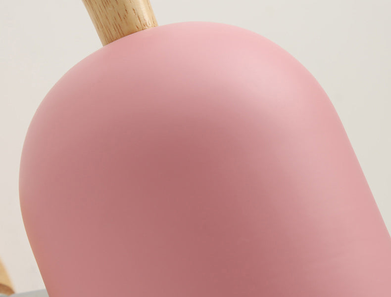 Nordic Macarons Style Dome Sconce Wall Light 1 Light Wall Sconce with Wood