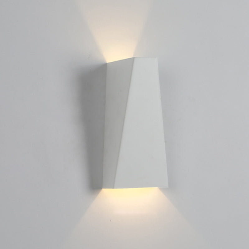 Mata rectangular de pared simple macarons estilo metal 1 apliques de luz