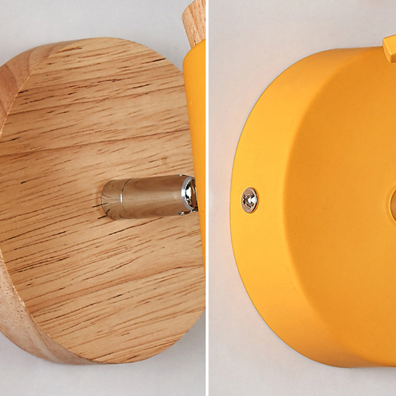 Ángulo ajustable 1 Luz de luz CONO Luz de pared Macaron Minimalista Metalista de metal de estilo