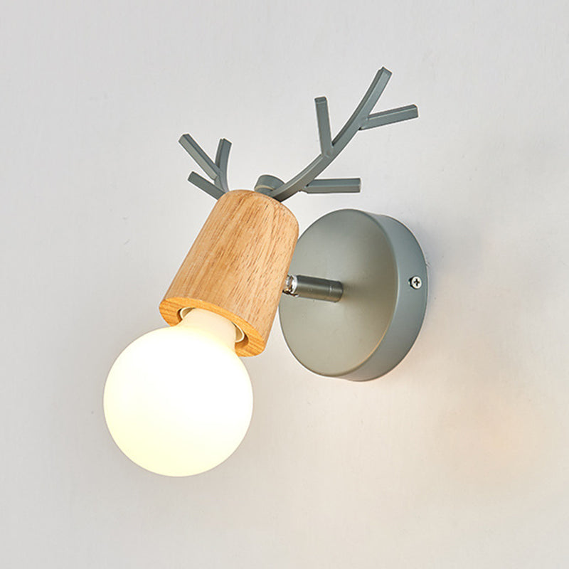 Ángulo ajustable 1 Luz de luz CONO Luz de pared Macaron Minimalista Metalista de metal de estilo