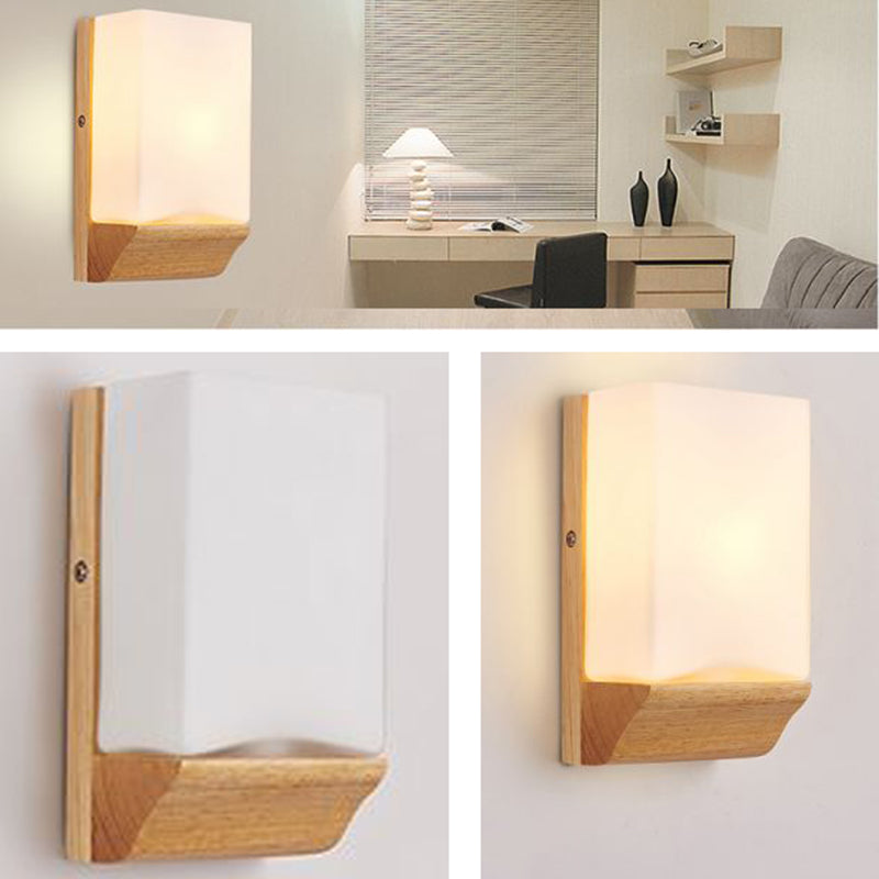 Spherical Wall Disconce Japanese Glass 1 Light Sponces con control inteligente