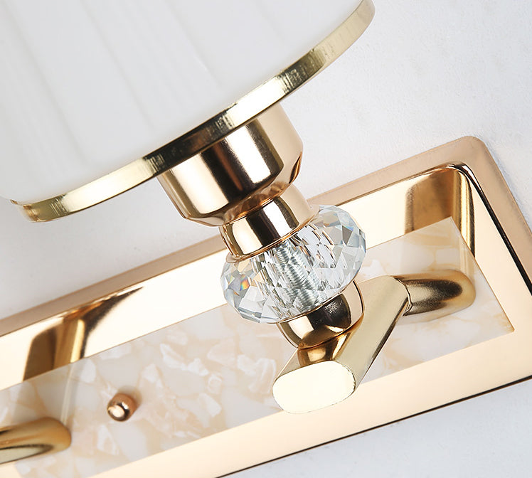 1-Light Armed Sconce Wall Light Modern Minimalist Style Glass Wall Sconce