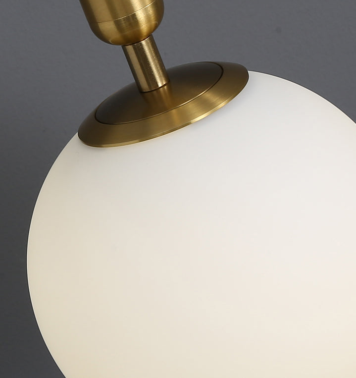 Globe Shaped Wall Sconce Modern Minimalist Style Glass 1 Light Sconces for Bedroom