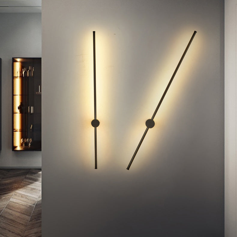 1 Licht linearer Wandleuchten moderner minimalistischer Eisenleuchten Wandleuchte