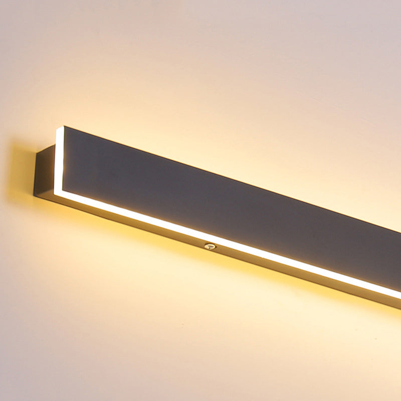 Estilo minimalista moderno Murón lineal apliques acrílico 1 apliques de luz para exteriores