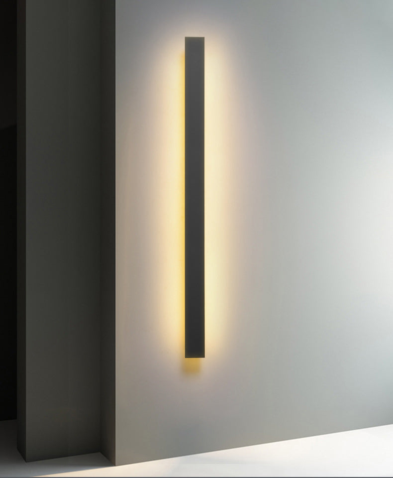 Estilo minimalista moderno Murón lineal apliques acrílico 1 apliques de luz para exteriores