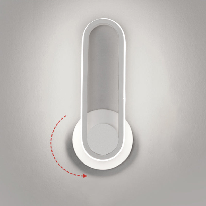 Apliques de pared oblata de estilo minimalista moderno placas de luz