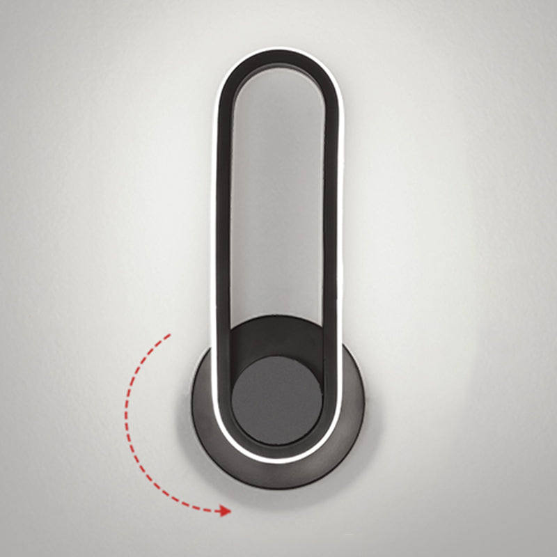 Apliques de pared oblata de estilo minimalista moderno placas de luz