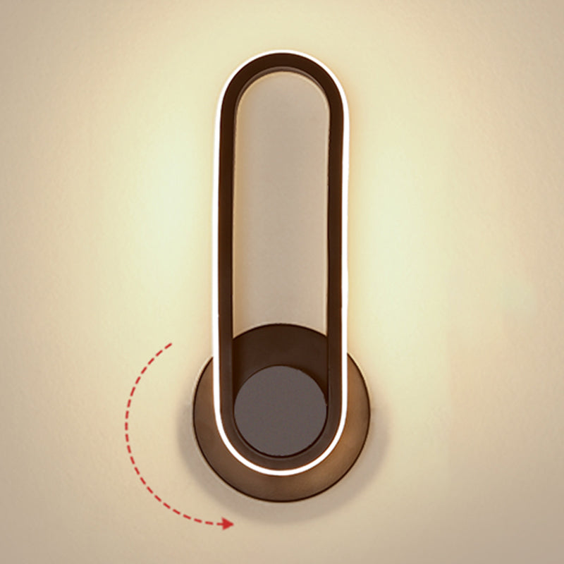 Apliques de pared oblata de estilo minimalista moderno placas de luz