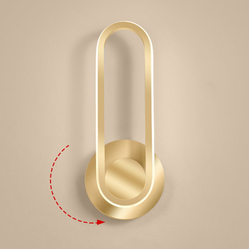 Apliques de pared oblata de estilo minimalista moderno placas de luz