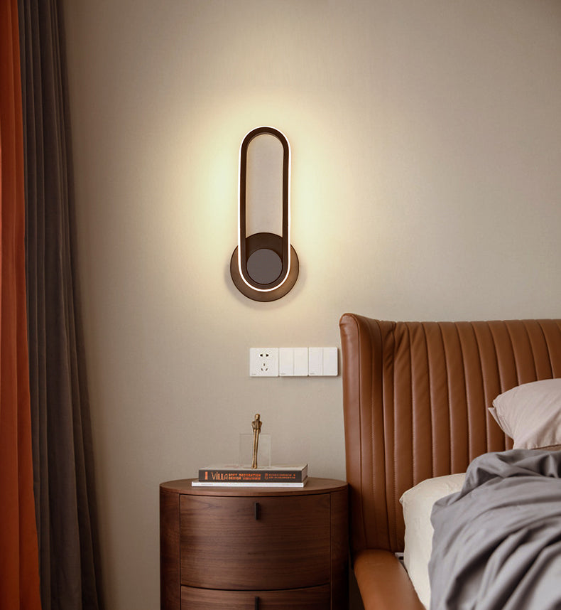 Apliques de pared oblata de estilo minimalista moderno placas de luz