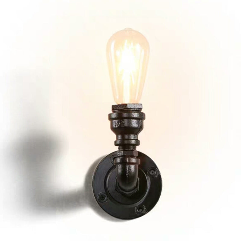 Lampadine aperte con funce parete luce retrò stile industriale in metallo 1 luce leggera