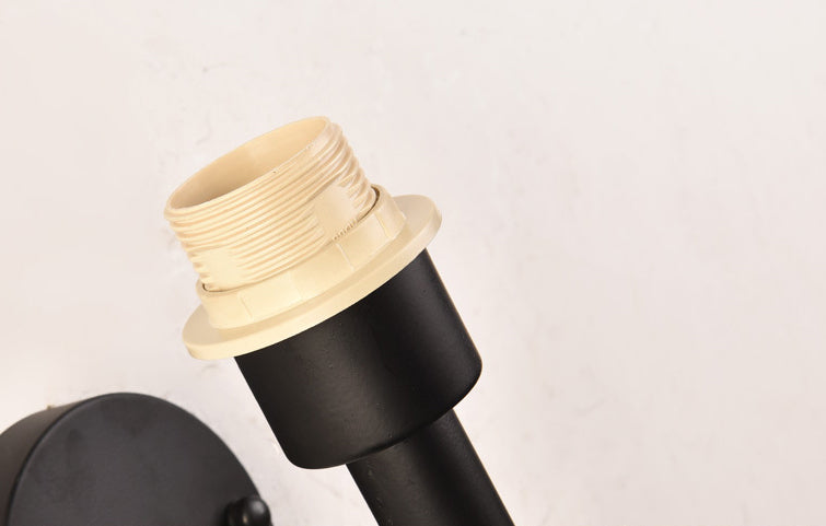 Cylinder Sconce Wall Light Nordic Minimalist Style Glass 1 Light Sconces for Living Room