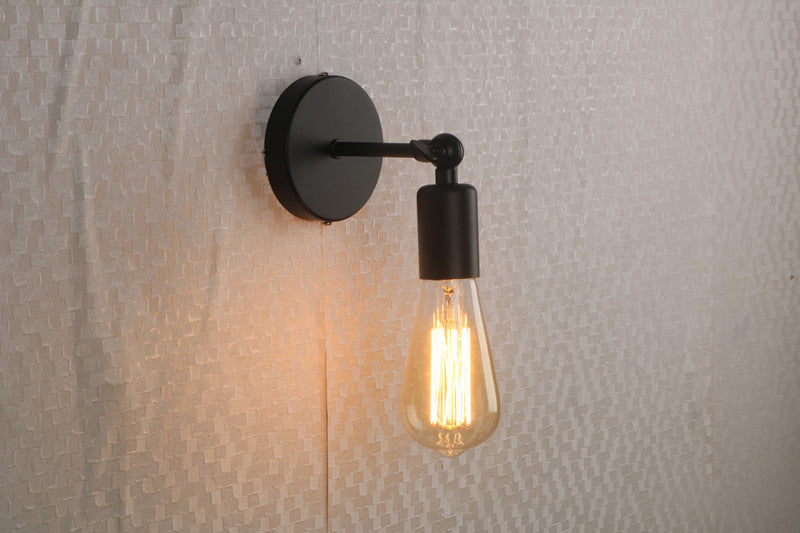 Lampadine aperte con funce parete luce retrò stile industriale in metallo 1 luce leggera