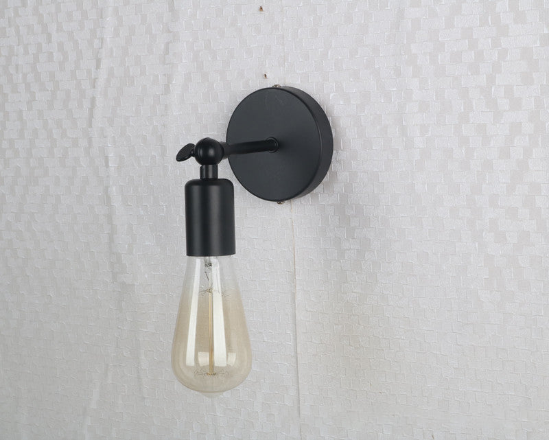 Lampadine aperte con funce parete luce retrò stile industriale in metallo 1 luce leggera