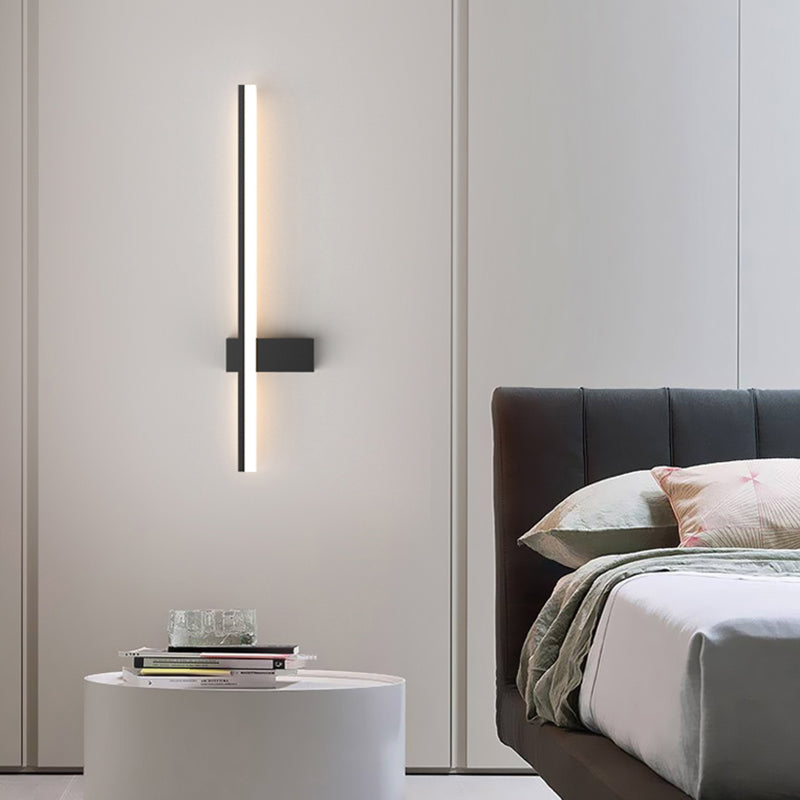 Modern Minimalist Style Linear Sconce Light Fixture Acrylic 1 Light Sconces