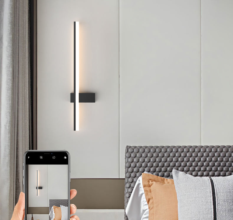 Modern Minimalist Style Linear Sconce Light Fixture Acrylic 1 Light Sconces