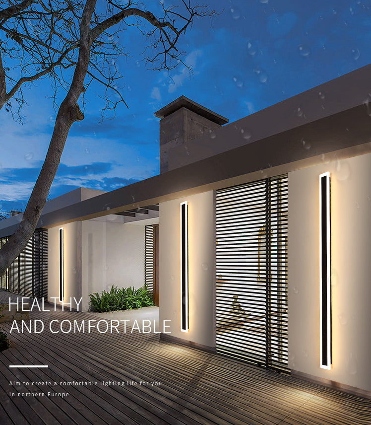 Moderner Stil Linearer Leuchtenleuchten Acryl 1 leichte Leuchten für Outdoor