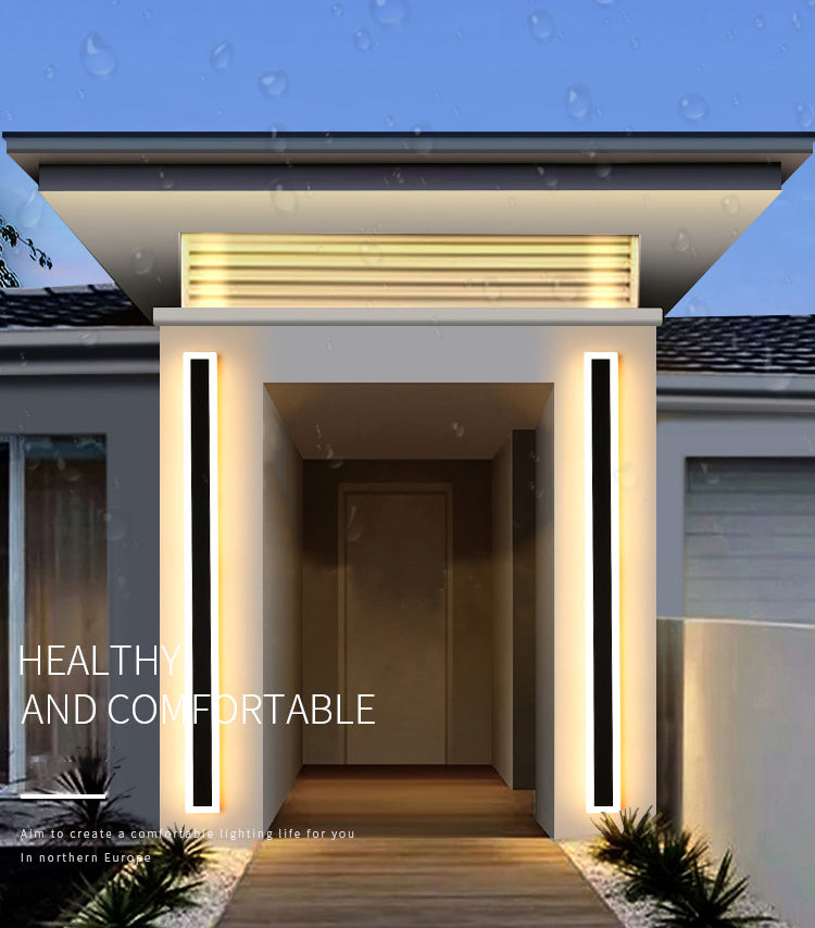 Moderner Stil Linearer Leuchtenleuchten Acryl 1 leichte Leuchten für Outdoor