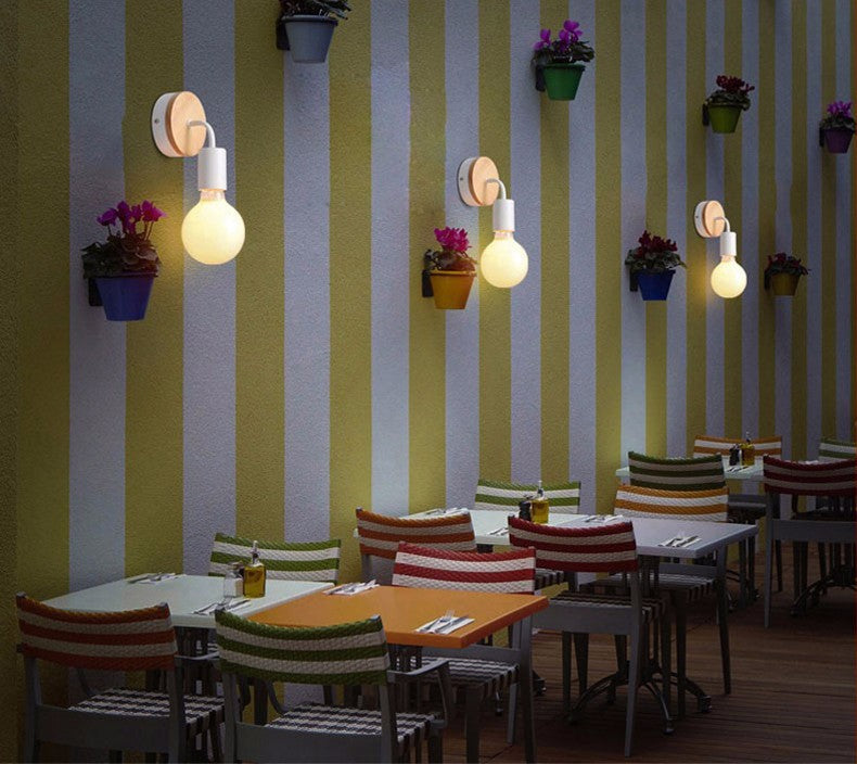 Nordisch minimalistischer Leuchte Leuchten Holz 1 Lichtleuchten