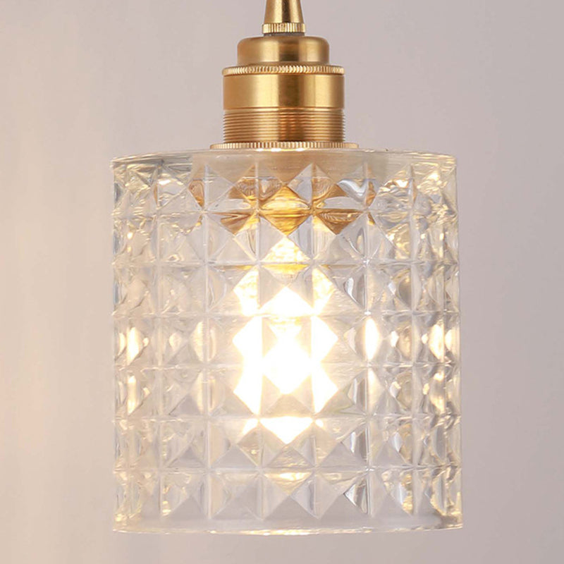 Cylindrical Sconce Light Fixture Nordic Light Extravagant Style Glass 1 Light Sconces
