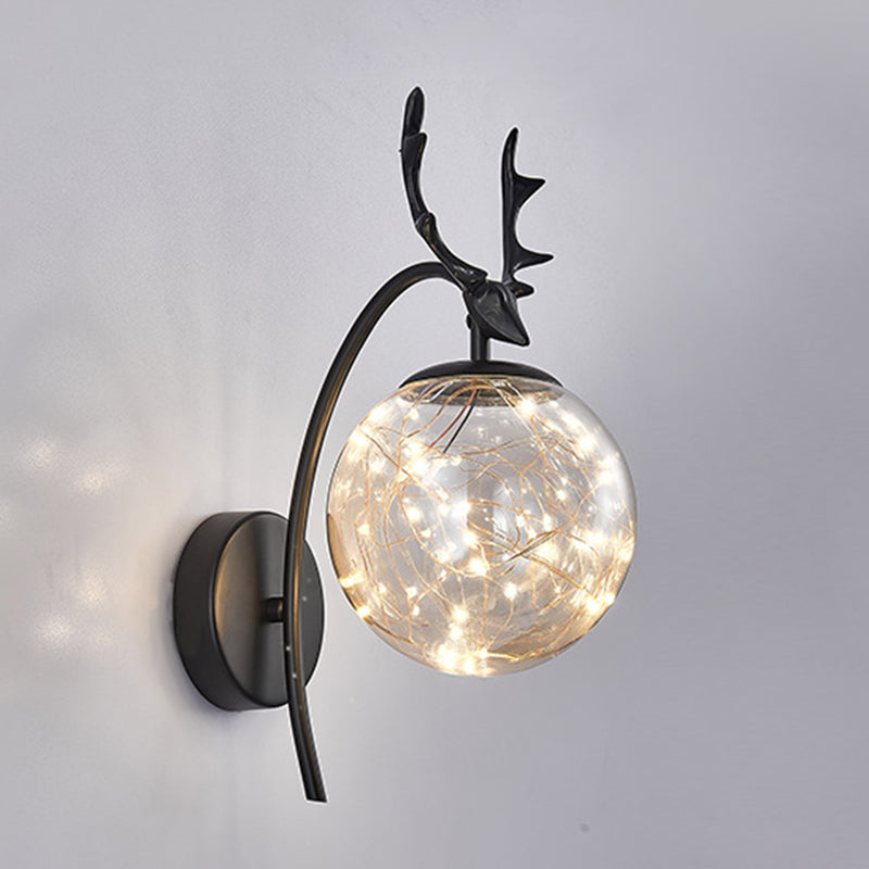 Creative Nordic Nordic Stipical Sconce Sconce Lampade Glass 1 Prononi leggeri