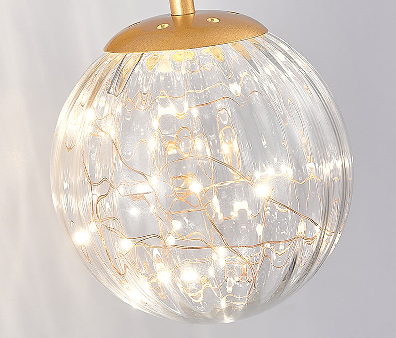 Creative Nordic Nordic Stipical Sconce Sconce Lampade Glass 1 Prononi leggeri