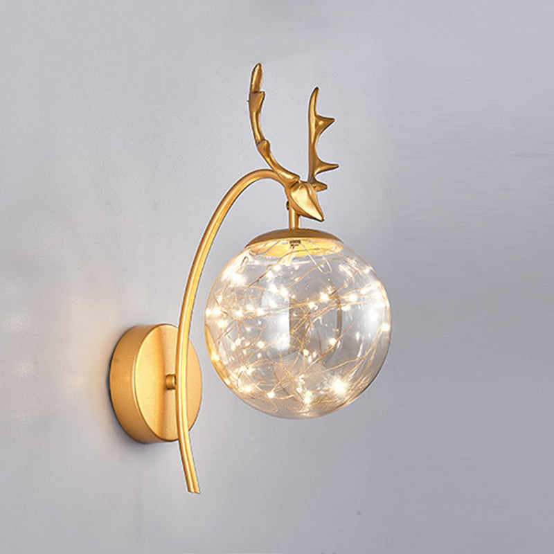 Creative Nordic Nordic Stipical Sconce Sconce Lampade Glass 1 Prononi leggeri