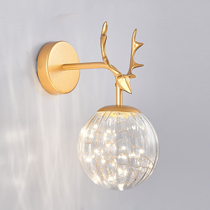 Creative Nordic Nordic Stipical Sconce Sconce Lampade Glass 1 Prononi leggeri