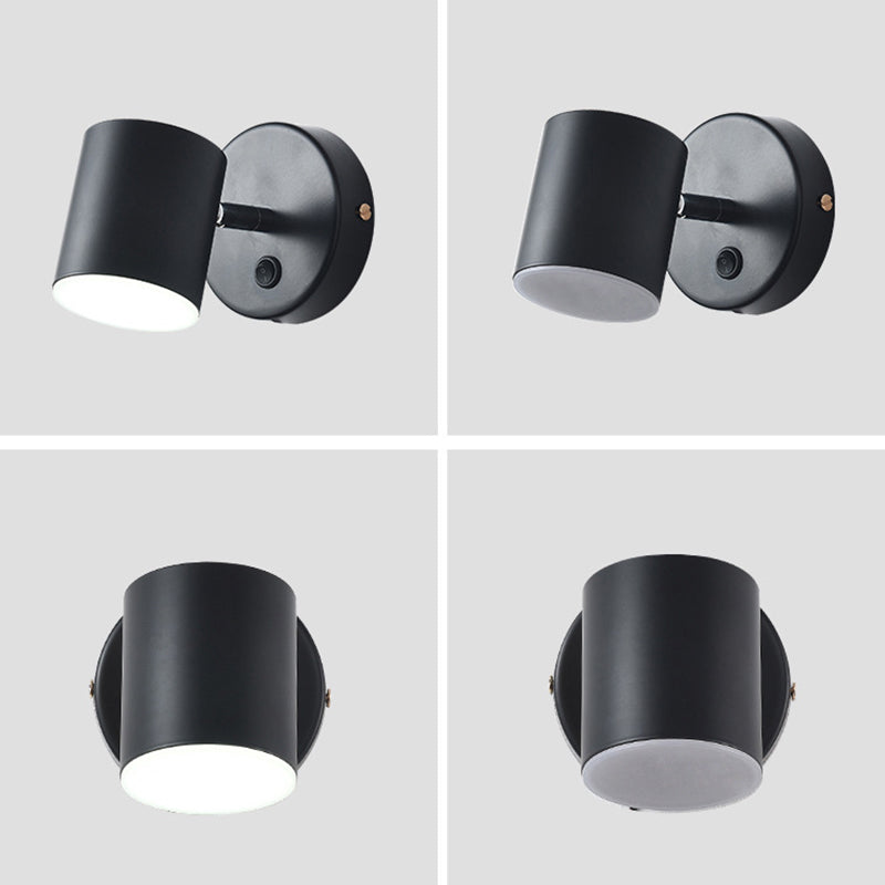 Luminaire à applique cylindrericale Métal de style moderne 1 appliques lumineuses