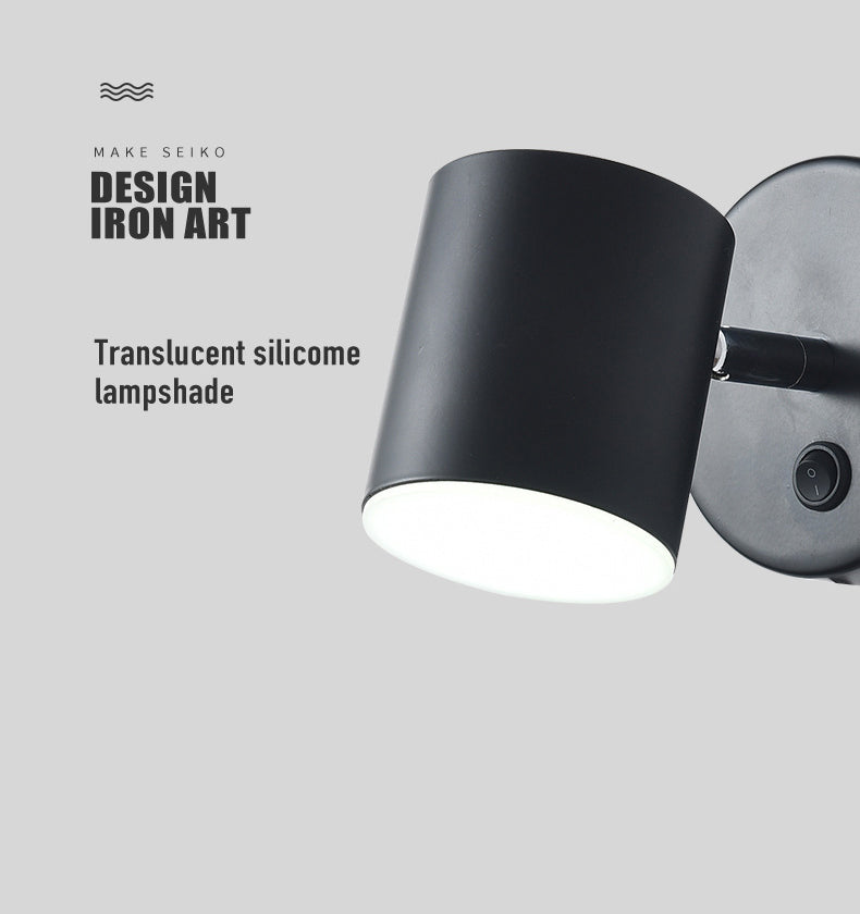 Luminaire à applique cylindrericale Métal de style moderne 1 appliques lumineuses