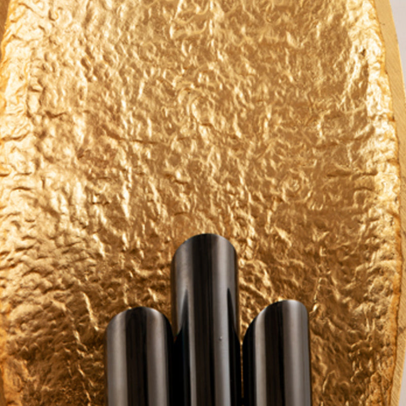 Application de mur de luminante argent / or