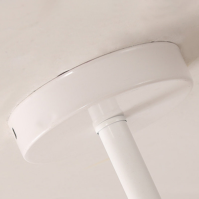 12-Light Linear Ceiling Light Modern Style Chandelier with Globe Shade