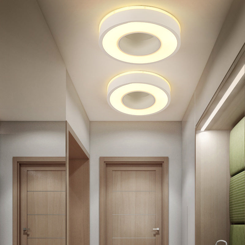 2" Height Hollow Design LED Ceiling Light Modern Style Flush Mount Lighting Fixture for Office Business Room