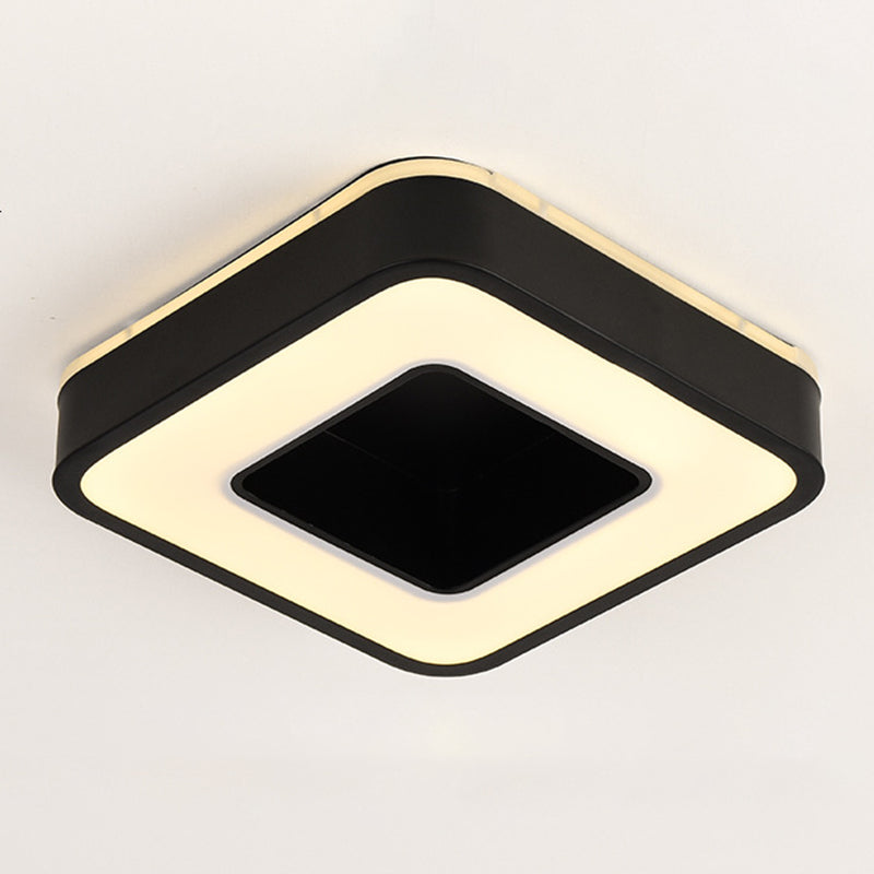 2" Height Hollow Design LED Ceiling Light Modern Style Flush Mount Lighting Fixture for Office Business Room