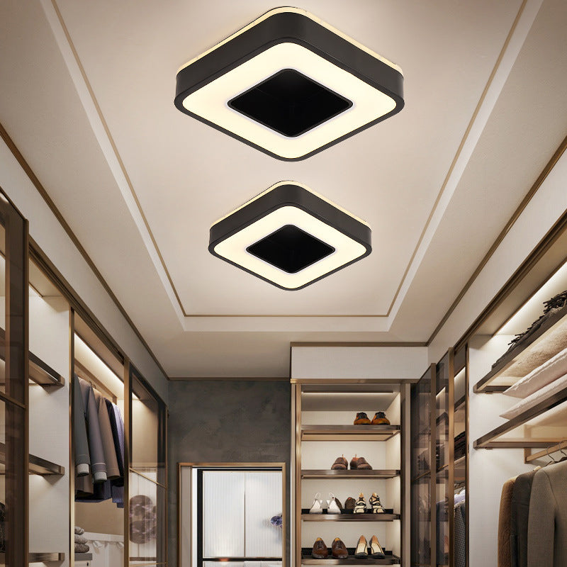 2" Height Hollow Design LED Ceiling Light Modern Style Flush Mount Lighting Fixture for Office Business Room