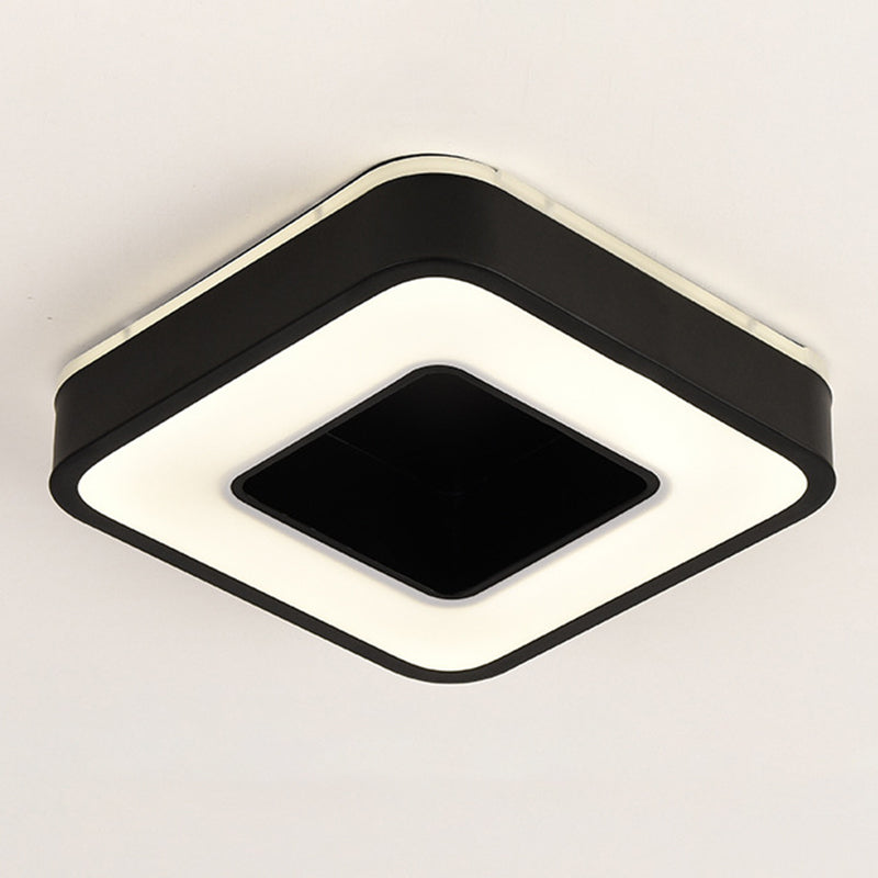 2" Height Hollow Design LED Ceiling Light Modern Style Flush Mount Lighting Fixture for Office Business Room