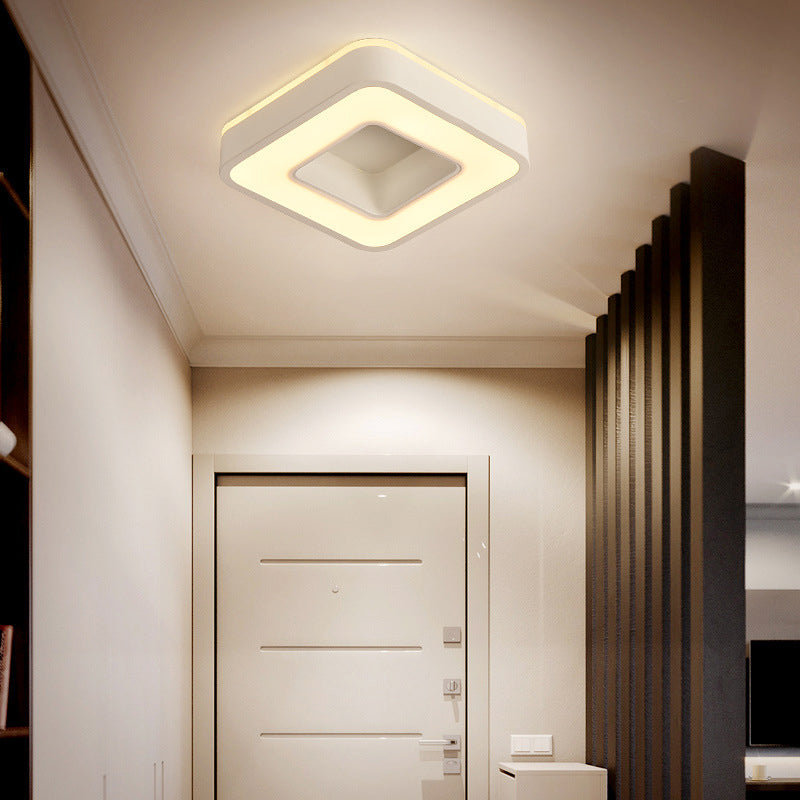2" Height Hollow Design LED Ceiling Light Modern Style Flush Mount Lighting Fixture for Office Business Room