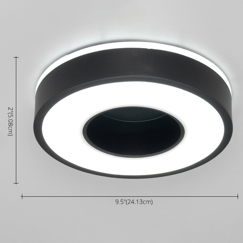 2" Height Hollow Design LED Ceiling Light Modern Style Flush Mount Lighting Fixture for Office Business Room