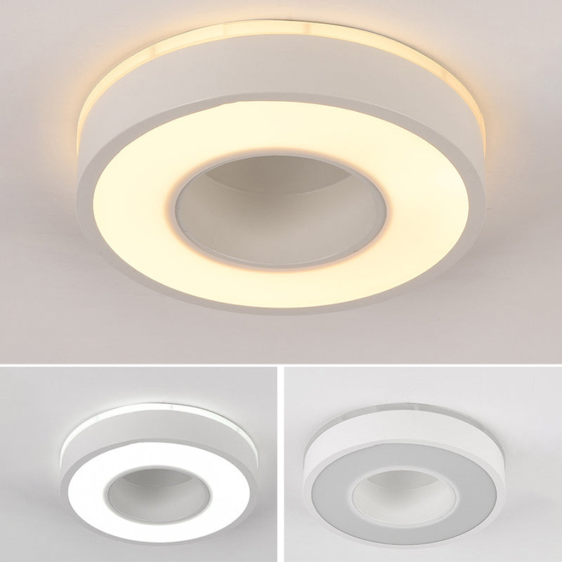2" Height Hollow Design LED Ceiling Light Modern Style Flush Mount Lighting Fixture for Office Business Room