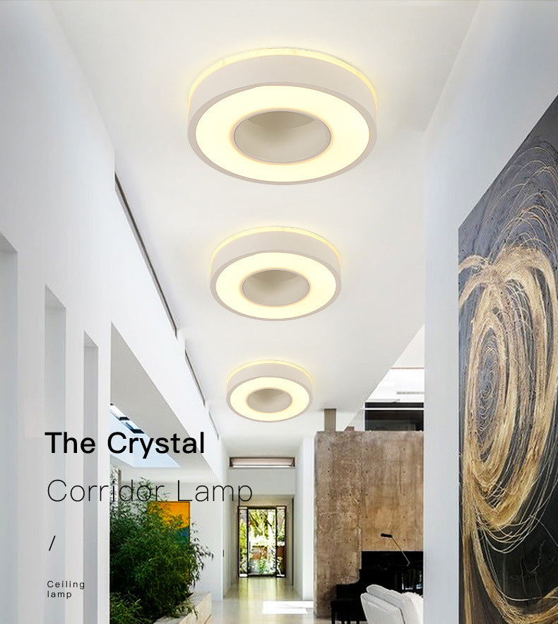 2" Height Hollow Design LED Ceiling Light Modern Style Flush Mount Lighting Fixture for Office Business Room