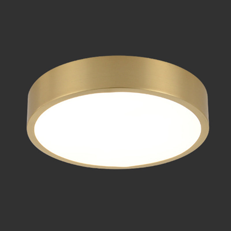 Gouden Ronde Minimalisme LED Plafond Licht Messing Moderne Stijl Woonkamer Verlichting Fixture